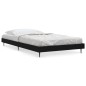 vidaXL Bettgestell Schwarz 90x190 cm Holzwerkstoff vidaXL Bettgestell Schwarz 90x190 cm Holzwerkstoff