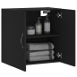 vidaXL Wandschrank Schwarz 60x31x60 cm Holzwerkstoff vidaXL Wandschrank Schwarz 60x31x60 cm Holzwerkstoff