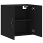 vidaXL Wandschrank Schwarz 60x31x60 cm Holzwerkstoff vidaXL Wandschrank Schwarz 60x31x60 cm Holzwerkstoff