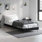 vidaXL Bettgestell Schwarz 75x190 cm Holzwerkstoff vidaXL Bettgestell Schwarz 75x190 cm Holzwerkstoff