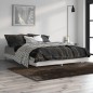 vidaXL Bettgestell Grau Sonoma 140x190 cm Holzwerkstoff vidaXL Bettgestell Grau Sonoma 140x190 cm Holzwerkstoff