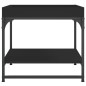 vidaXL Couchtisch Schwarz 49,5x49,5x45 cm Holzwerkstoff vidaXL Couchtisch Schwarz 49,5x49,5x45 cm Holzwerkstoff