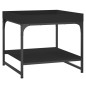 vidaXL Couchtisch Schwarz 49,5x49,5x45 cm Holzwerkstoff vidaXL Couchtisch Schwarz 49,5x49,5x45 cm Holzwerkstoff