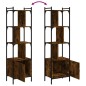 vidaXL Bücherregal mit Tür Räuchereiche 44,5x30x154,5 cm Holzwerkstoff vidaXL Bücherregal mit Tür Räuchereiche 44,5x30x154,5 cm Holzwerkstoff