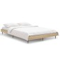 vidaXL Bettgestell Sonoma-Eiche 120x190 cm Holzwerkstoff vidaXL Bettgestell Sonoma-Eiche 120x190 cm Holzwerkstoff