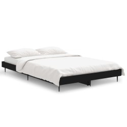 vidaXL Bettgestell Schwarz 120x190 cm Holzwerkstoff