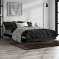 vidaXL Bettgestell Schwarz 120x190 cm Holzwerkstoff vidaXL Bettgestell Schwarz 120x190 cm Holzwerkstoff
