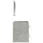 vidaXL Badschrank mit Spiegel Betongrau Holzwerkstoff vidaXL Badschrank mit Spiegel Betongrau Holzwerkstoff