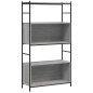 vidaXL Bücherregal Grau Sonoma 80x30x145,5 cm Holzwerkstoff und Eisen vidaXL Bücherregal Grau Sonoma 80x30x145,5 cm Holzwerkstoff und Eisen
