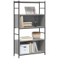 vidaXL Bücherregal Grau Sonoma 80x30x145,5 cm Holzwerkstoff und Eisen vidaXL Bücherregal Grau Sonoma 80x30x145,5 cm Holzwerkstoff und Eisen