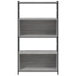 vidaXL Bücherregal Grau Sonoma 80x30x145,5 cm Holzwerkstoff und Eisen vidaXL Bücherregal Grau Sonoma 80x30x145,5 cm Holzwerkstoff und Eisen