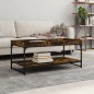 vidaXL Couchtisch Räuchereiche 100x49x45 cm Holzwerkstoff vidaXL Couchtisch Räuchereiche 100x49x45 cm Holzwerkstoff