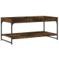 vidaXL Couchtisch Räuchereiche 100x49x45 cm Holzwerkstoff vidaXL Couchtisch Räuchereiche 100x49x45 cm Holzwerkstoff
