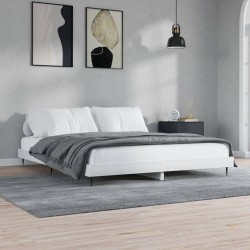 vidaXL Bettgestell Hochglanz-Weiß 180x200 cm Holzwerkstoff