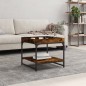 vidaXL Couchtisch Räuchereiche 49,5x49,5x45 cm Holzwerkstoff vidaXL Couchtisch Räuchereiche 49,5x49,5x45 cm Holzwerkstoff