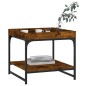 vidaXL Couchtisch Räuchereiche 49,5x49,5x45 cm Holzwerkstoff vidaXL Couchtisch Räuchereiche 49,5x49,5x45 cm Holzwerkstoff