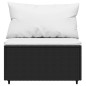 vidaXL 4-tlg. Garten-Lounge-Set mit Kissen Schwarz Poly Rattan vidaXL 4-tlg. Garten-Lounge-Set mit Kissen Schwarz Poly Rattan