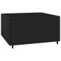 vidaXL 4-tlg. Garten-Lounge-Set mit Kissen Schwarz Poly Rattan vidaXL 4-tlg. Garten-Lounge-Set mit Kissen Schwarz Poly Rattan