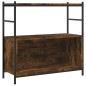 vidaXL Bücherregal Räuchereiche 80x30x78,5 cm Holzwerkstoff und Eisen vidaXL Bücherregal Räuchereiche 80x30x78,5 cm Holzwerkstoff und Eisen