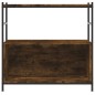 vidaXL Bücherregal Räuchereiche 80x30x78,5 cm Holzwerkstoff und Eisen vidaXL Bücherregal Räuchereiche 80x30x78,5 cm Holzwerkstoff und Eisen