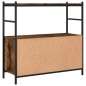 vidaXL Bücherregal Räuchereiche 80x30x78,5 cm Holzwerkstoff und Eisen vidaXL Bücherregal Räuchereiche 80x30x78,5 cm Holzwerkstoff und Eisen
