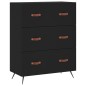 Highboard Schwarz 69,5x34x180 cm Holzwerkstoff Highboard Schwarz 69,5x34x180 cm Holzwerkstoff