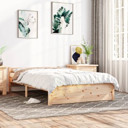 vidaXL Massivholzbett 120x190 cm