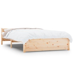 vidaXL Massivholzbett 120x190 cm
