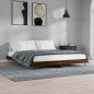 vidaXL Bettgestell ohne Matratze Braun Eichen-Optik 200x200 cm vidaXL Bettgestell ohne Matratze Braun Eichen-Optik 200x200 cm