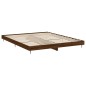 vidaXL Bettgestell ohne Matratze Braun Eichen-Optik 200x200 cm vidaXL Bettgestell ohne Matratze Braun Eichen-Optik 200x200 cm