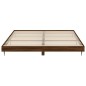 vidaXL Bettgestell ohne Matratze Braun Eichen-Optik 200x200 cm vidaXL Bettgestell ohne Matratze Braun Eichen-Optik 200x200 cm