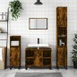 vidaXL Badschrank Räuchereiche 80x33x60 cm Holzwerkstoff vidaXL Badschrank Räuchereiche 80x33x60 cm Holzwerkstoff