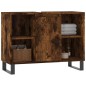 vidaXL Badschrank Räuchereiche 80x33x60 cm Holzwerkstoff vidaXL Badschrank Räuchereiche 80x33x60 cm Holzwerkstoff