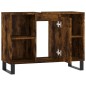 vidaXL Badschrank Räuchereiche 80x33x60 cm Holzwerkstoff vidaXL Badschrank Räuchereiche 80x33x60 cm Holzwerkstoff