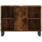 vidaXL Badschrank Räuchereiche 80x33x60 cm Holzwerkstoff vidaXL Badschrank Räuchereiche 80x33x60 cm Holzwerkstoff