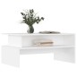 vidaXL Couchtisch Weiß 90x55x42,5 cm Holzwerkstoff vidaXL Couchtisch Weiß 90x55x42,5 cm Holzwerkstoff