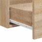vidaXL Badschrank mit Spiegel Sonoma-Eiche Holzwerkstoff