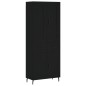 Highboard Schwarz 69,5x34x180 cm Holzwerkstoff Highboard Schwarz 69,5x34x180 cm Holzwerkstoff