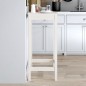 vidaXL Bartisch Weiß 50x50x110 cm Massivholz Kiefer vidaXL Bartisch Weiß 50x50x110 cm Massivholz Kiefer