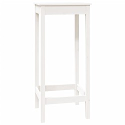 vidaXL Bartisch Weiß 50x50x110 cm Massivholz Kiefer