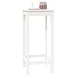 vidaXL Bartisch Weiß 50x50x110 cm Massivholz Kiefer vidaXL Bartisch Weiß 50x50x110 cm Massivholz Kiefer