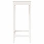 vidaXL Bartisch Weiß 50x50x110 cm Massivholz Kiefer vidaXL Bartisch Weiß 50x50x110 cm Massivholz Kiefer