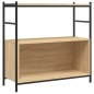vidaXL Bücherregal Sonoma-Eiche 80x30x78,5 cm Holzwerkstoff und Eisen vidaXL Bücherregal Sonoma-Eiche 80x30x78,5 cm Holzwerkstoff und Eisen
