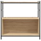 vidaXL Bücherregal Sonoma-Eiche 80x30x78,5 cm Holzwerkstoff und Eisen vidaXL Bücherregal Sonoma-Eiche 80x30x78,5 cm Holzwerkstoff und Eisen