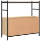 vidaXL Bücherregal Sonoma-Eiche 80x30x78,5 cm Holzwerkstoff und Eisen vidaXL Bücherregal Sonoma-Eiche 80x30x78,5 cm Holzwerkstoff und Eisen