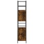 vidaXL Bücherregal Räuchereiche 80x30x145,5 cm Holzwerkstoff und Eisen vidaXL Bücherregal Räuchereiche 80x30x145,5 cm Holzwerkstoff und Eisen
