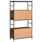 vidaXL Bücherregal Räuchereiche 80x30x145,5 cm Holzwerkstoff und Eisen vidaXL Bücherregal Räuchereiche 80x30x145,5 cm Holzwerkstoff und Eisen