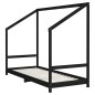 vidaXL Kinderbett Schwarz 80x200 cm Massivholz Kiefer vidaXL Kinderbett Schwarz 80x200 cm Massivholz Kiefer