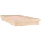 vidaXL Massivholzbett mit LEDs 75x190 cm vidaXL Massivholzbett mit LEDs 75x190 cm