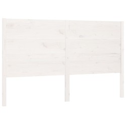 vidaXL Kopfteil Weiß 141x4x100 cm Massivholz Kiefer